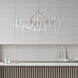 Julie Neill Talia LED 51 inch Burnished Silver Leaf Linear Chandelier Ceiling Light, Medium